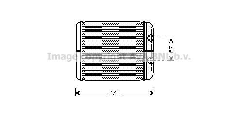 AVA QUALITY COOLING Теплообменник, отопление салона RT6343